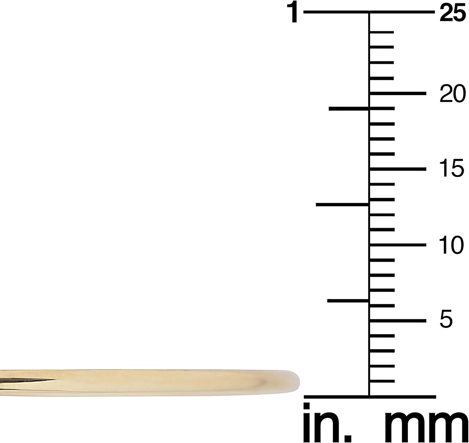 Kooljewelry 10k Gold 2 mm High Polish Bangle Bracelet - Image 3