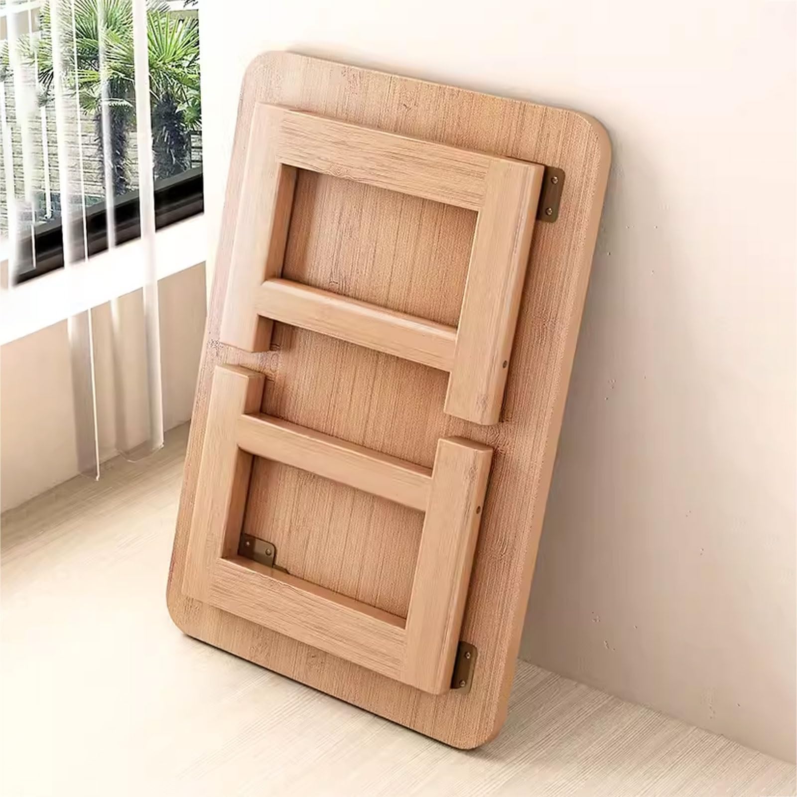 Tavolo da pranzo pieghevole giapponese da pavimento per piccoli spazi, tavolo Chabudai per soggiorno e sale ricevimenti, stile, compatto 60 x 40 x 30 cm, arredamento moderno per la casa