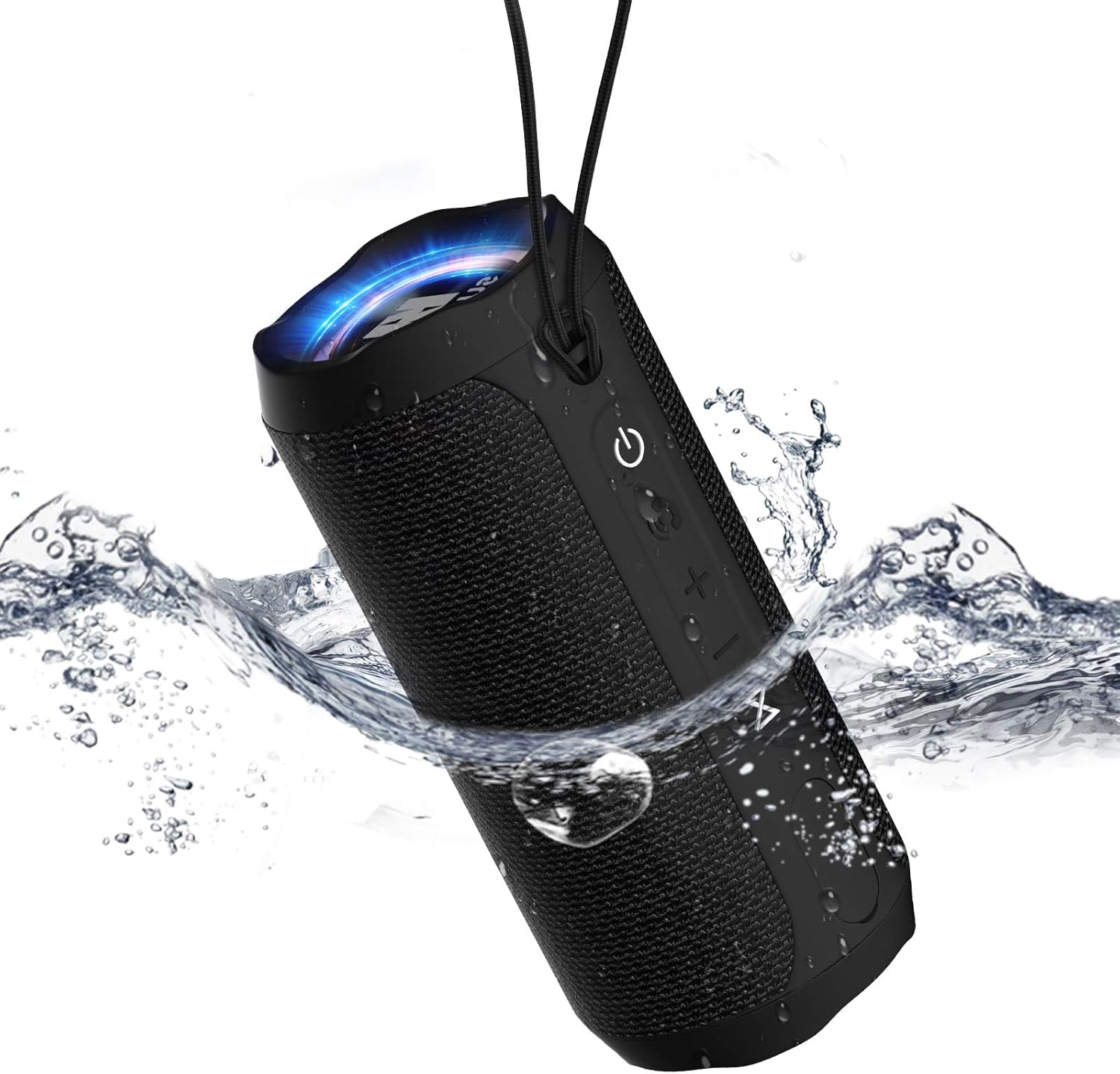 Review Product 【Upgraded】 SUNHAI Portable 20w Waterproof Wireless Stereo Bluetooth Speakers J20 with Bass Sound,Party Light,IPX67,HD Sound,Long Battery Life Support Hands-Free Call for Outdoor -Black