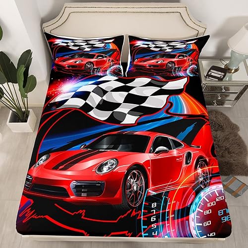 Miniatura 9 de Marine Animals - Sábana bajera ajustable para niños, tamaño individual, diseño de tiburón, pulpo, tortuga, girasoles, decoración de habitación de