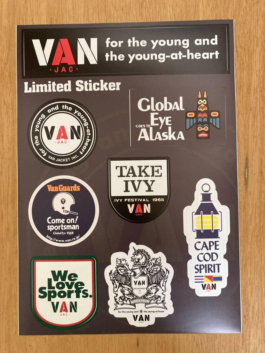 VANオムニバスstickerシートの複製販促品ディスプレイ品A4サイズ VANオムニバスstickerシートの複製販促品ディスプレイ品A4サイズ