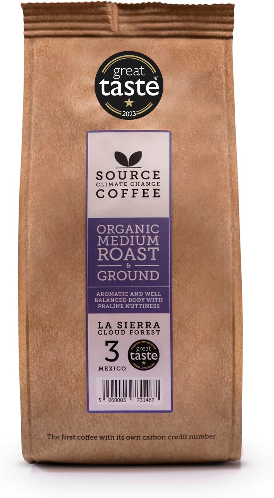 Coffee Award Winning Organic Medium Roast Mexico Single Origin Roast and Ground Coffee Bag