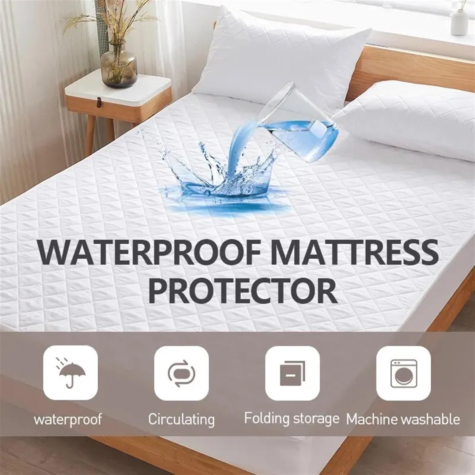 Protector Colchon Impermeable Waterproof Bed Sheet