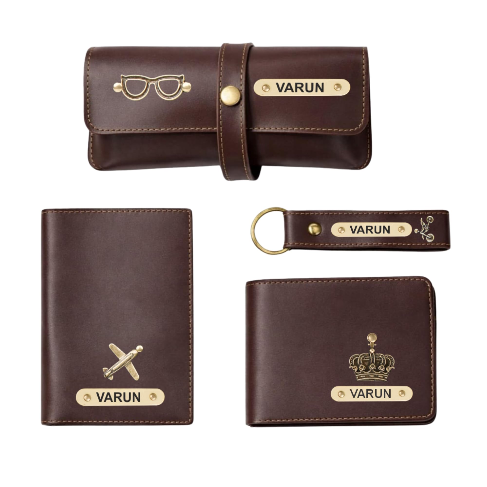 Customized Men's Wallet Gift Set | Personalised Birthday Gift Set for Him | Customised Birthday Anniversary Office Gifts for Men | Customized Gift Hamper for Men (Brown)-image-25