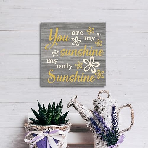 Miniatura 5 de Letrero inspirador, placa de madera de 6.2 x 6.2 pulgadas, decoración de madera para habitación de bebé, letrero de madera rústica, decoración de