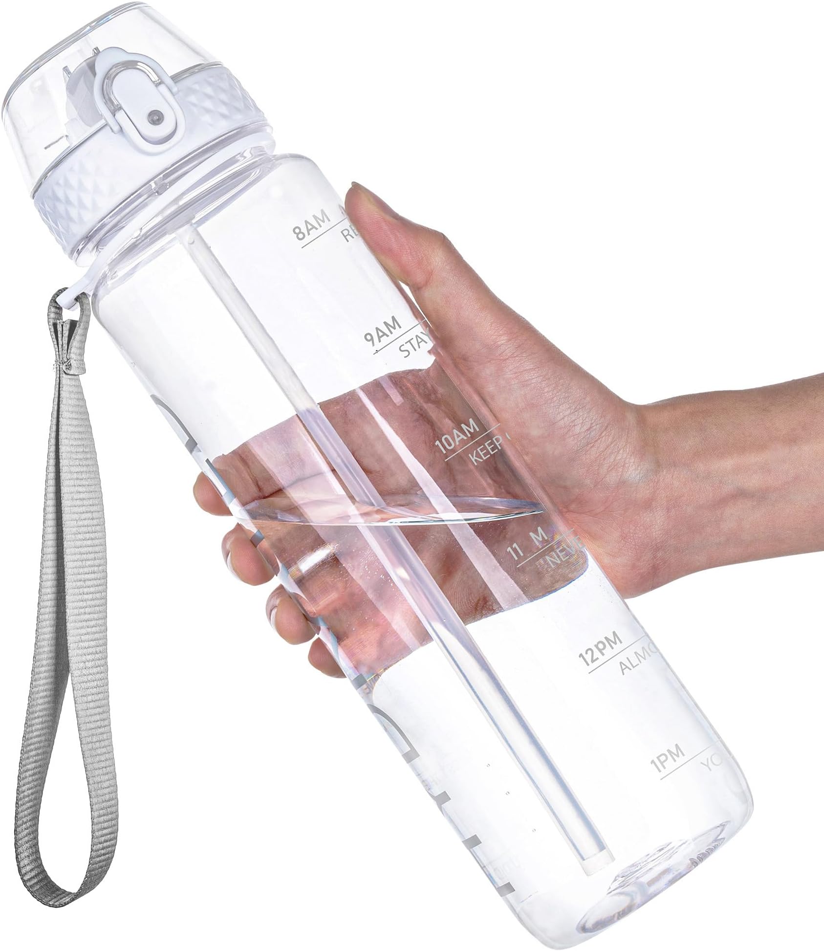 Amazon.com: Lizhluzh Sports Water Bottle, 27OZ Plastic Reusable Water ...