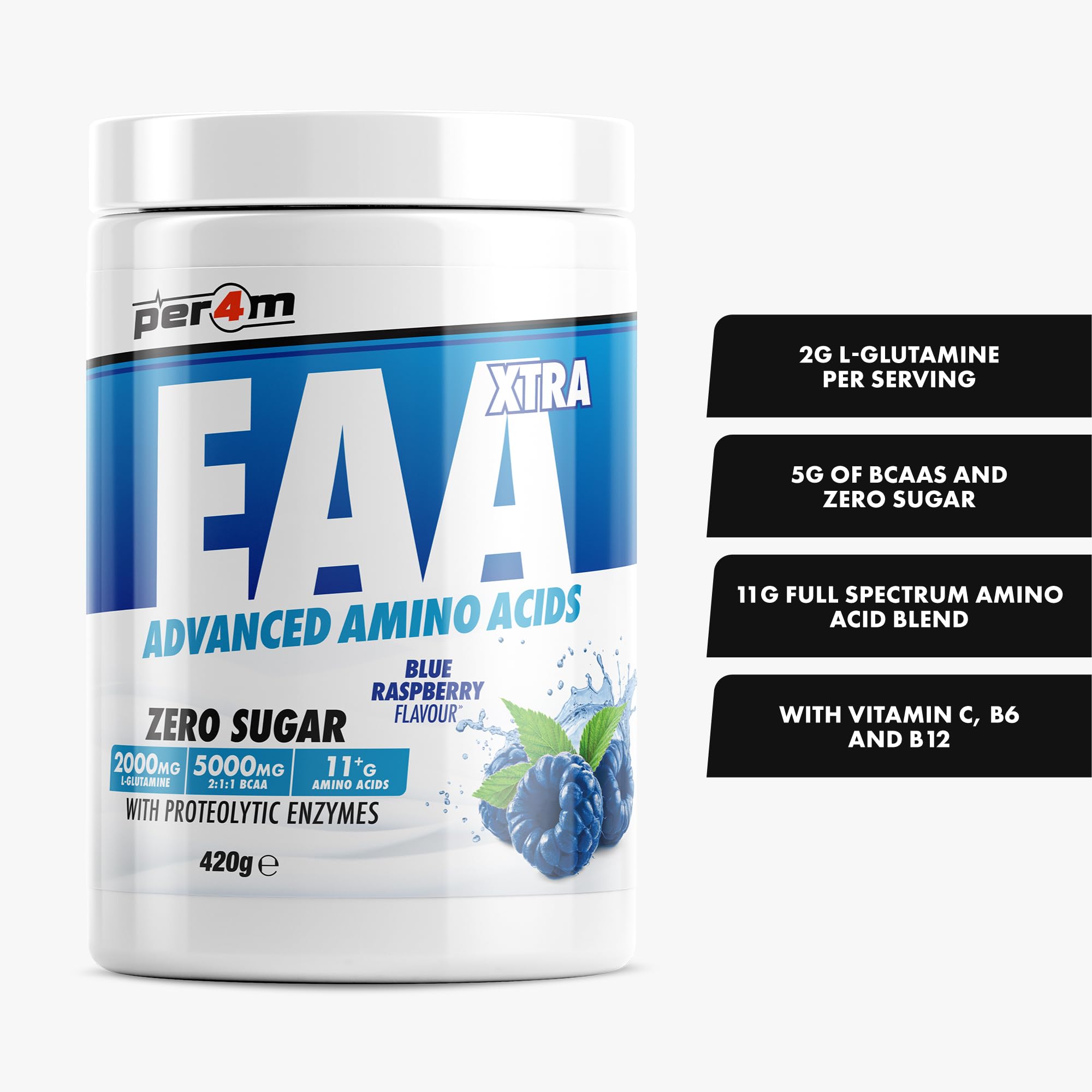 Per4m EAA Xtra (420g) Blue Raspberry - Aminokwasy - EAA