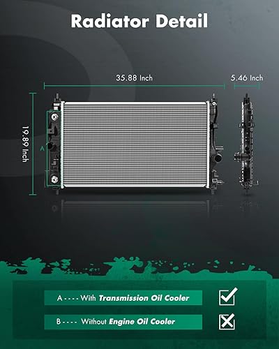 Miniatura 2 de SCITOO 13197 Radiator Fit 2011-2015 for Chevrolet for Cruze 1.4L 2011-2015 for Chevrolet for Cruze 1.8L 2016 for Chevrolet for Cruze Limited 1.4L