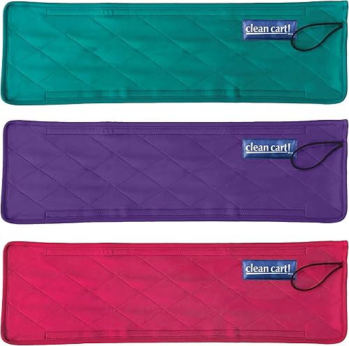 Funda segura para mango de carrito de compras, colores brillantes, paquete de 3