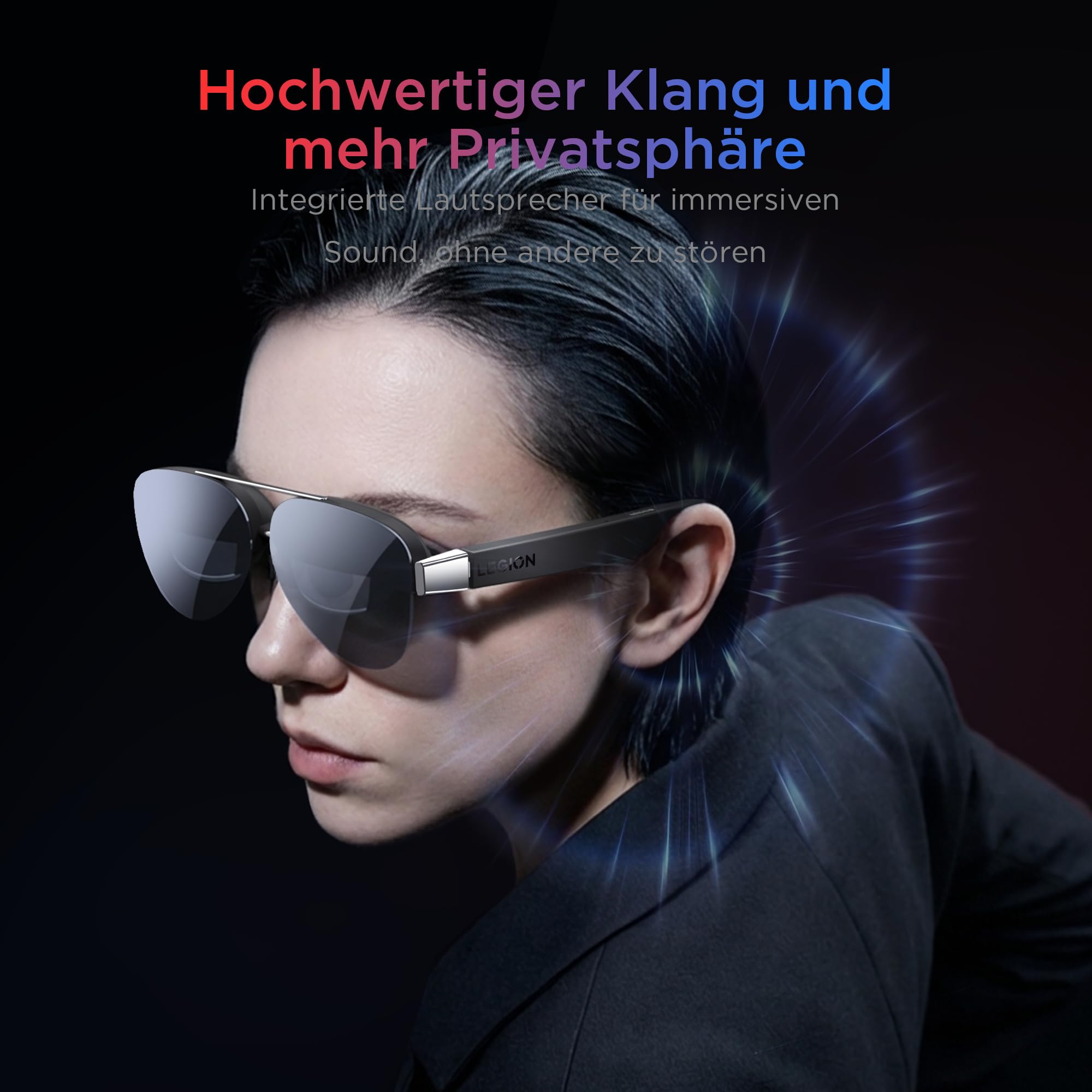 Lenovo Legion Brille 2 | Micro-OLED-Technologie | Plug-and-Play | Compatibel mit Lenovo Legion Go