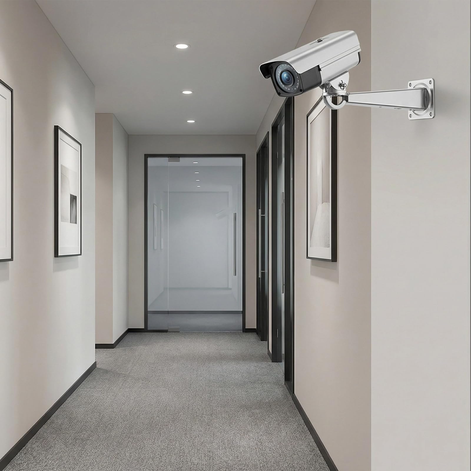Vauki Supporto da parete per telecamera di sorveglianza, supporto da parete per telecamere, braccio di prolunga in acciaio inox, telecamere di sorveglianza e sistemi di videosorveglianza per esterni