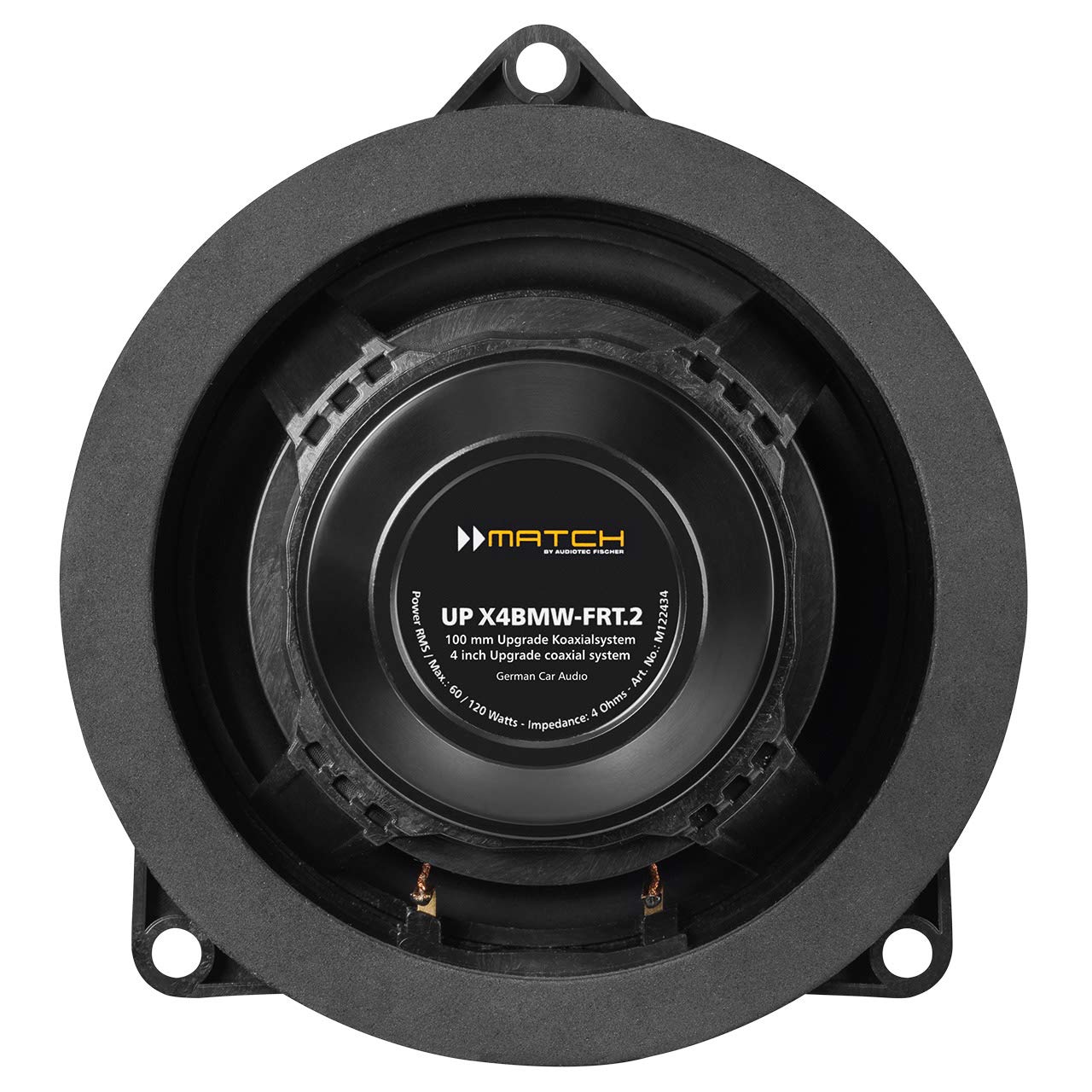 Helix Match UP X4BMW-FRT.2 | Sistema coaxial de 2 vías de 10 cm | Altavoz Plug´n´Play | BMW F20, F40, F22, F30, F32/33/36, G22, G30/31/38, F06/12/13, G32, i3, i8, F44 8 F39 F25, G01, G29, Mini F5x