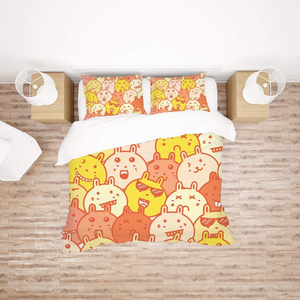 Funda de edredón matrimonial ultrasuave de poliéster que no necesita planchado