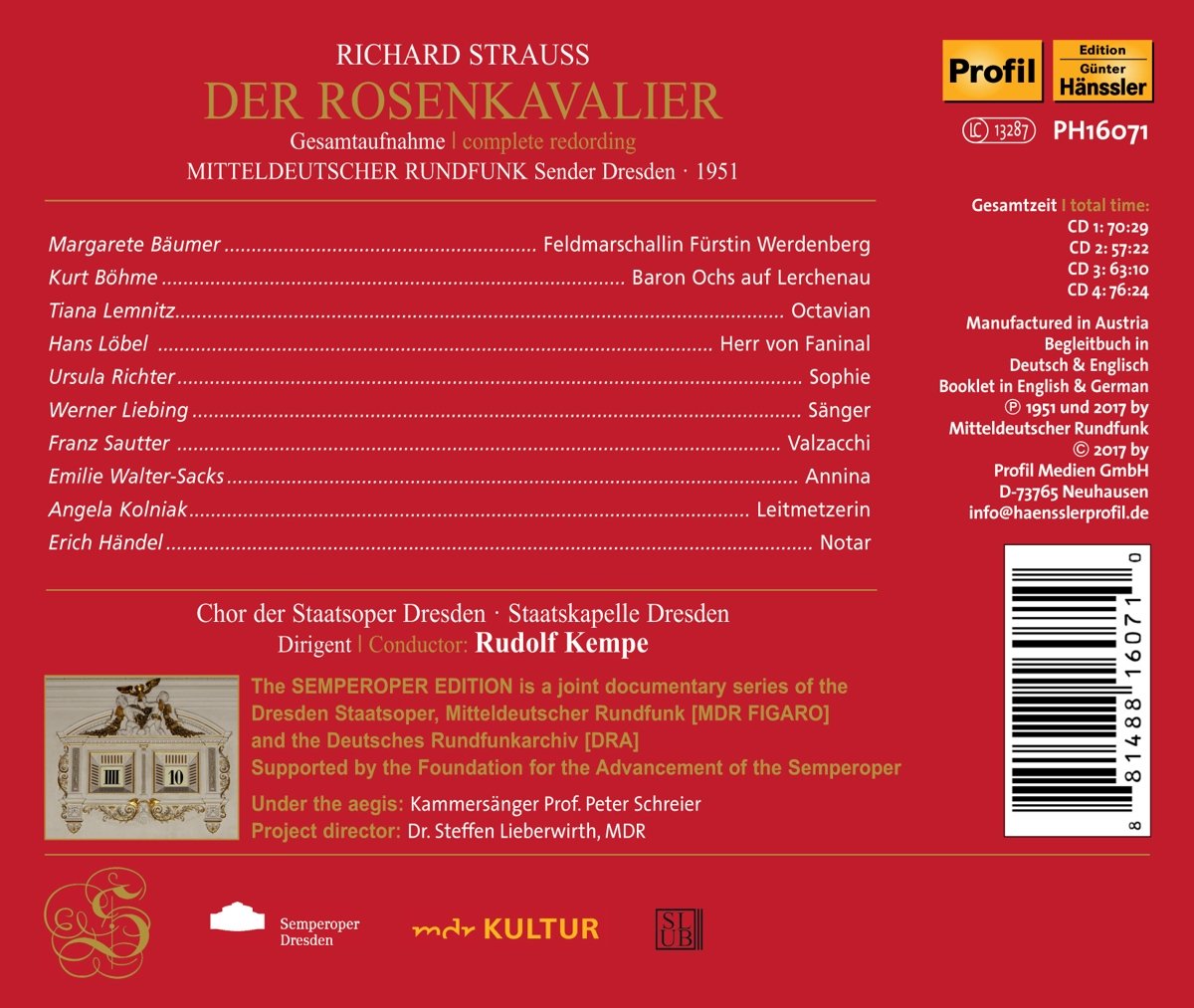 Strauss: Rosenkavalier
