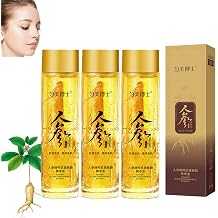 Ginseng Gold Polypeptides Anti-Aging Essence Ginseng Anti-Wrinkle Serum Ginseng Extract Anti-Wrinkle Essence Firming Saggy Skin Ginseng Face Toner Anti-Wrinkle Essence Pack of 3