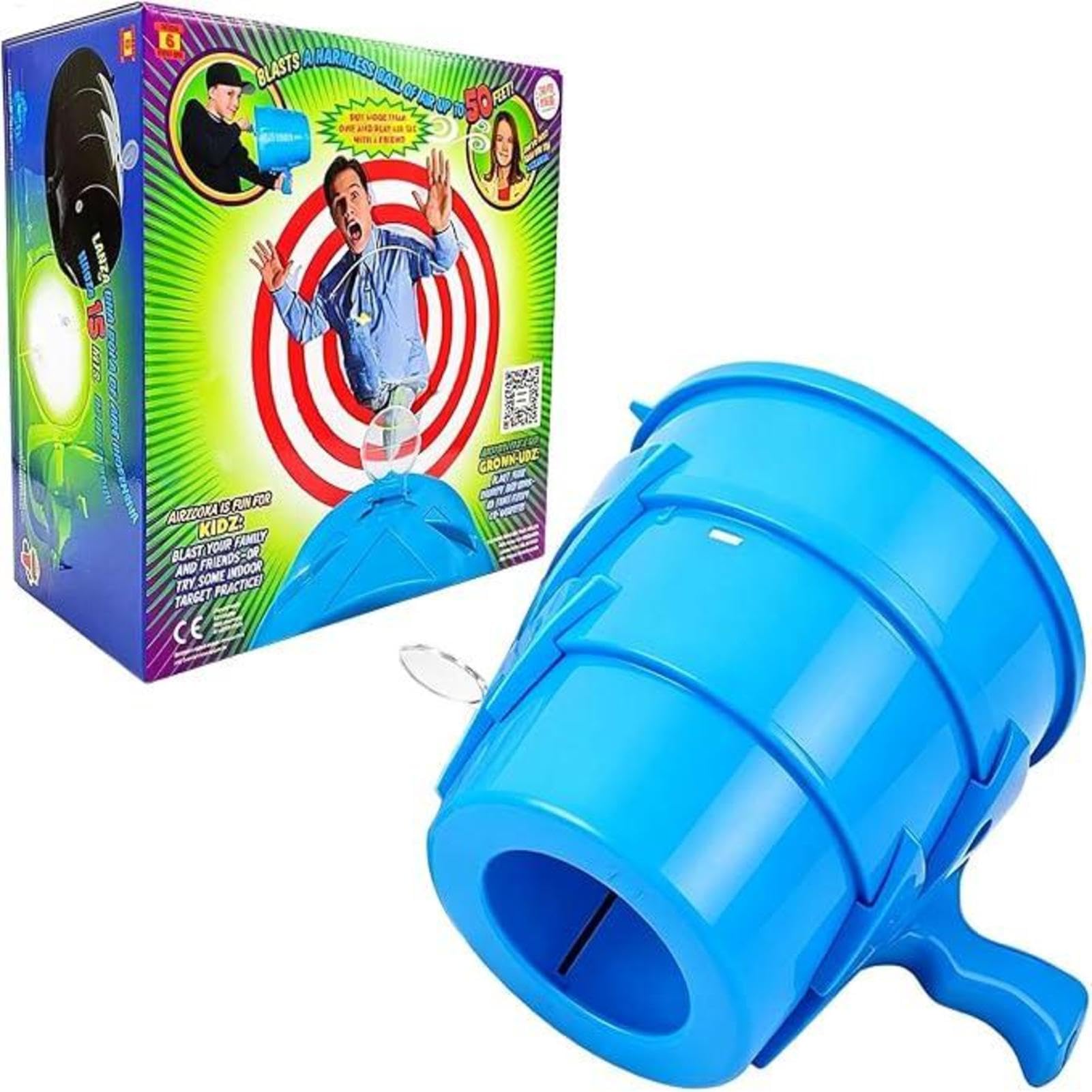 Air Cannon Toy Handheld Air Blastere Safe Party Prank Game, Blue, Refer to description