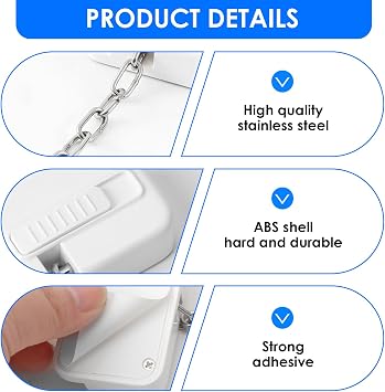 Window Locks Pets Child Safety 2 Pack, Adjustable Window Restrictors