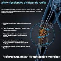 Vista 7 de NEENCA Rodillera profesional para aliviar el dolor, soporte médico de rodilla con almohadilla de rótula y estabilizadores laterales, rodillera