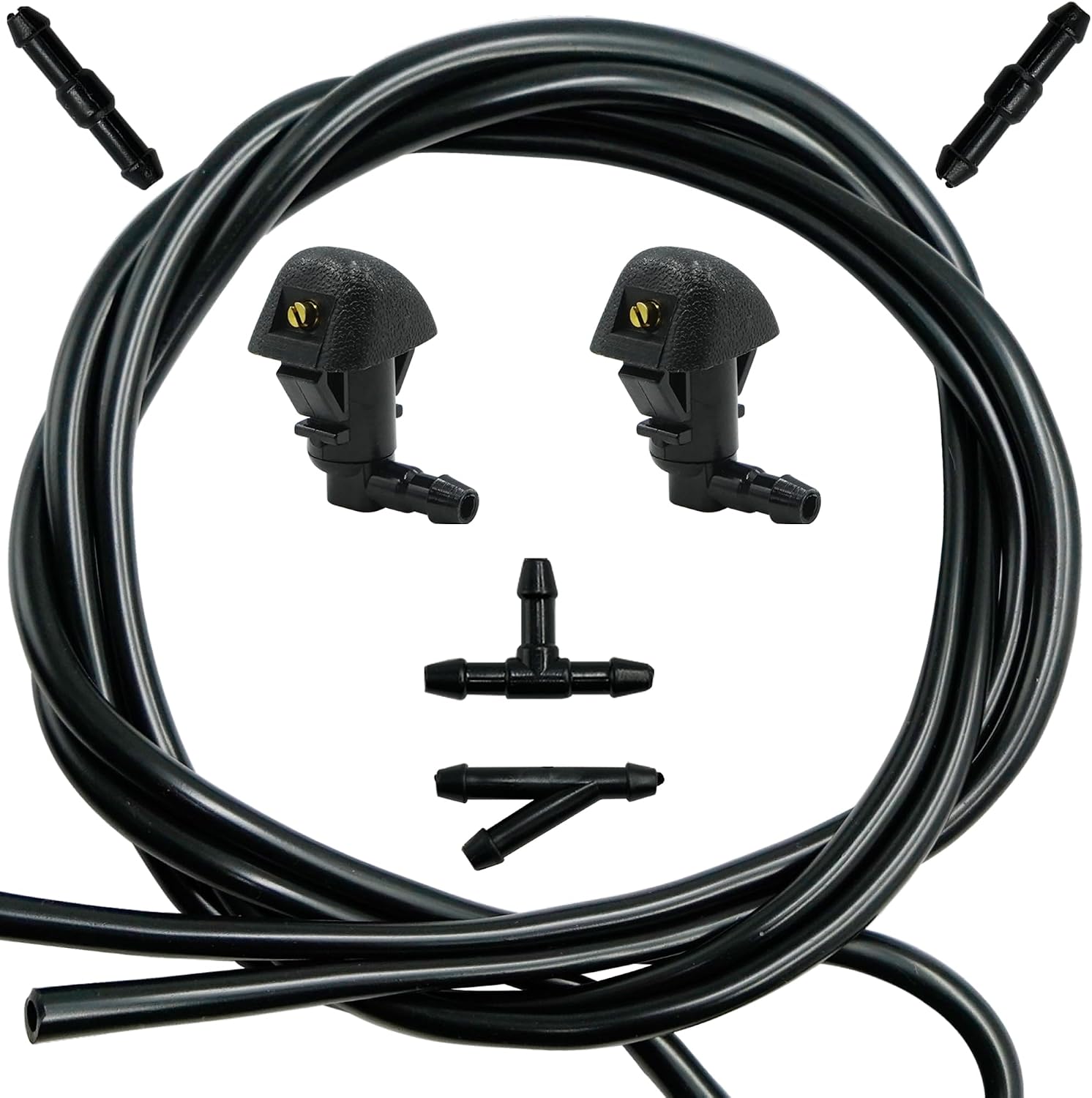 2Pcs 76810-TK8-A01, 76810TK8A21 Adjustable Windshield Washer Nozzles kit for Honda Odyssey EX LX EX-L Touring Models 2011 2012 2013 2014 2015 2016 2017