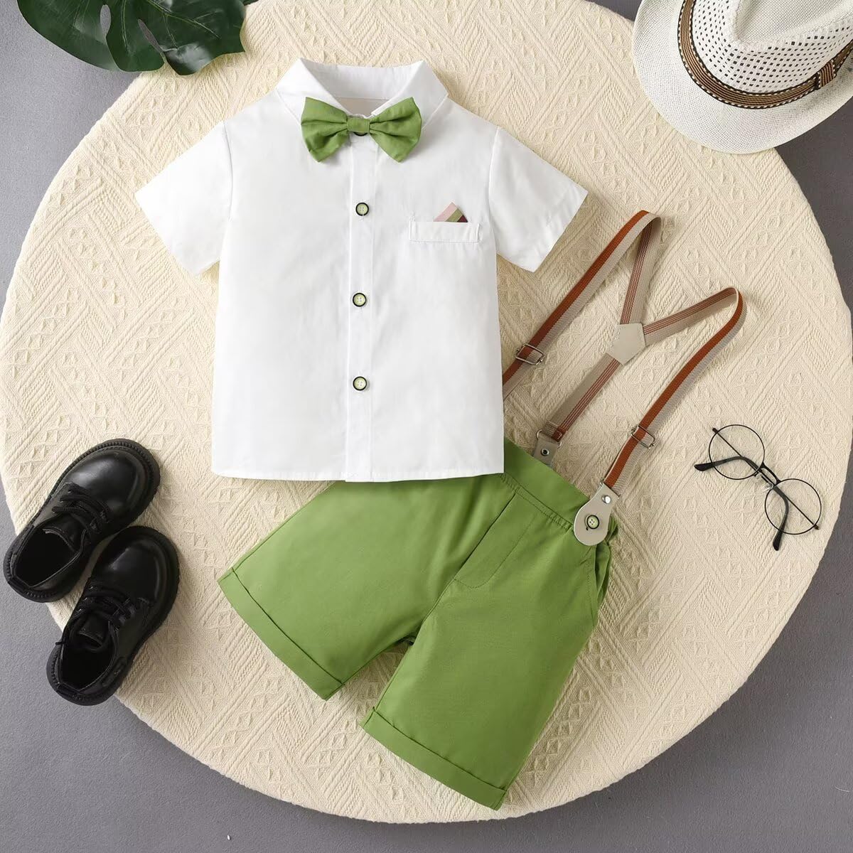Tiepant Conjunto de ropa de esmoquin para caballero para bebé niño 1-6T