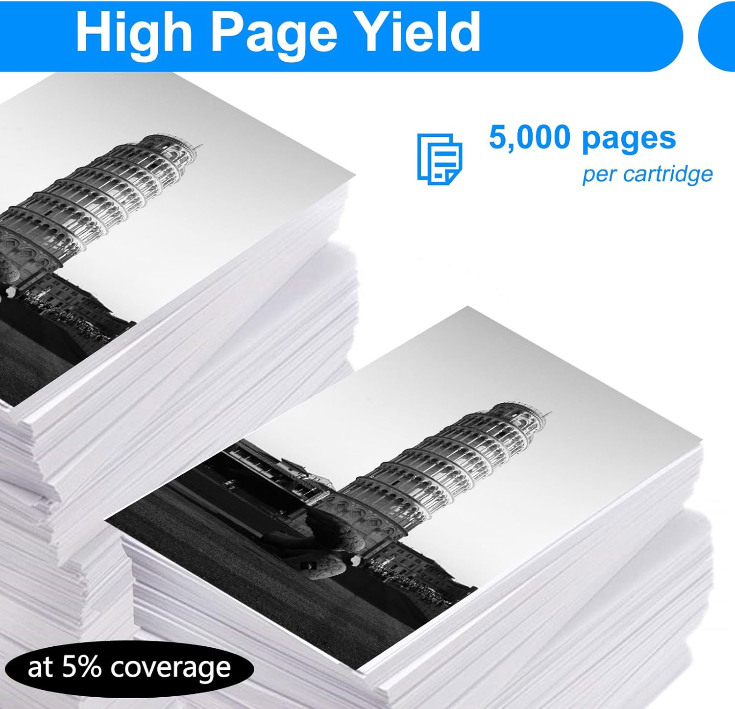 SuperInk 106 CRG106 Compatible Toner Cartridge Replacement for Canon 106 Black Toner Cartridge use for ImageCLASS MF6500 MF6530 MF6531 MF6560 MF6580 LaserBase 6530 6550PL 6560PL 6580 Printer(2 Pack)