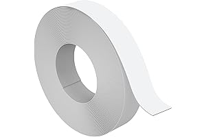 3/4 Inch x 50ft Roll of Melamine Veneer Edge Banding, Pre-Glued White...