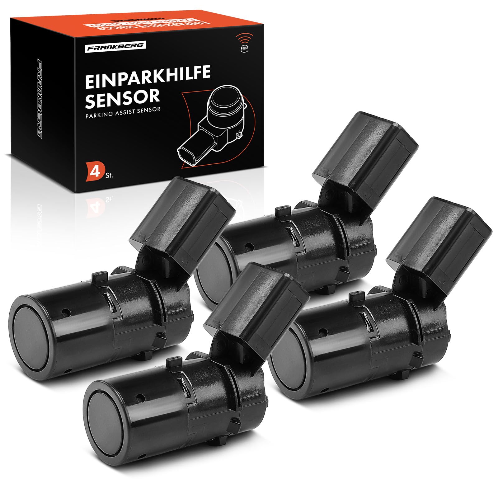 Frankberg 4x Parking Assit Sensor Front Rear Compatible with A3 8P1 1.2L-3.2L 2003-2012 A4 8EC B7 1.6L-4.2L 2004-2008 A6 4B C5 2.8L 3.0L 1999-2004 A6 4B2 C5 Replace# 7H0919275A