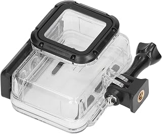 Waterproof Housing for ONE RS 4K, 197ft Diving Case with Prevent Fog Sheet, High Transmittance, 60m Waterproof, Easy To Use, 1/4in Adapter