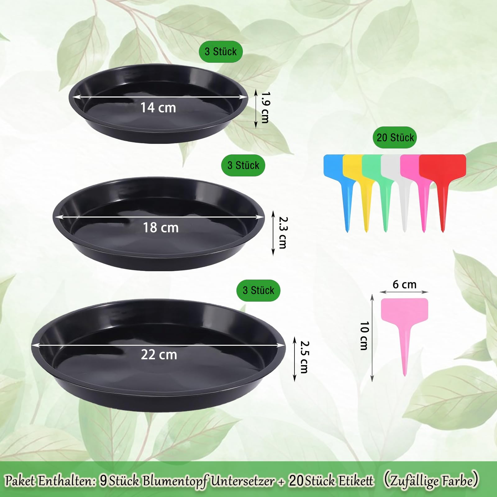 Sottovaso per fioriera rettangolare in plastica vaso piante fiori