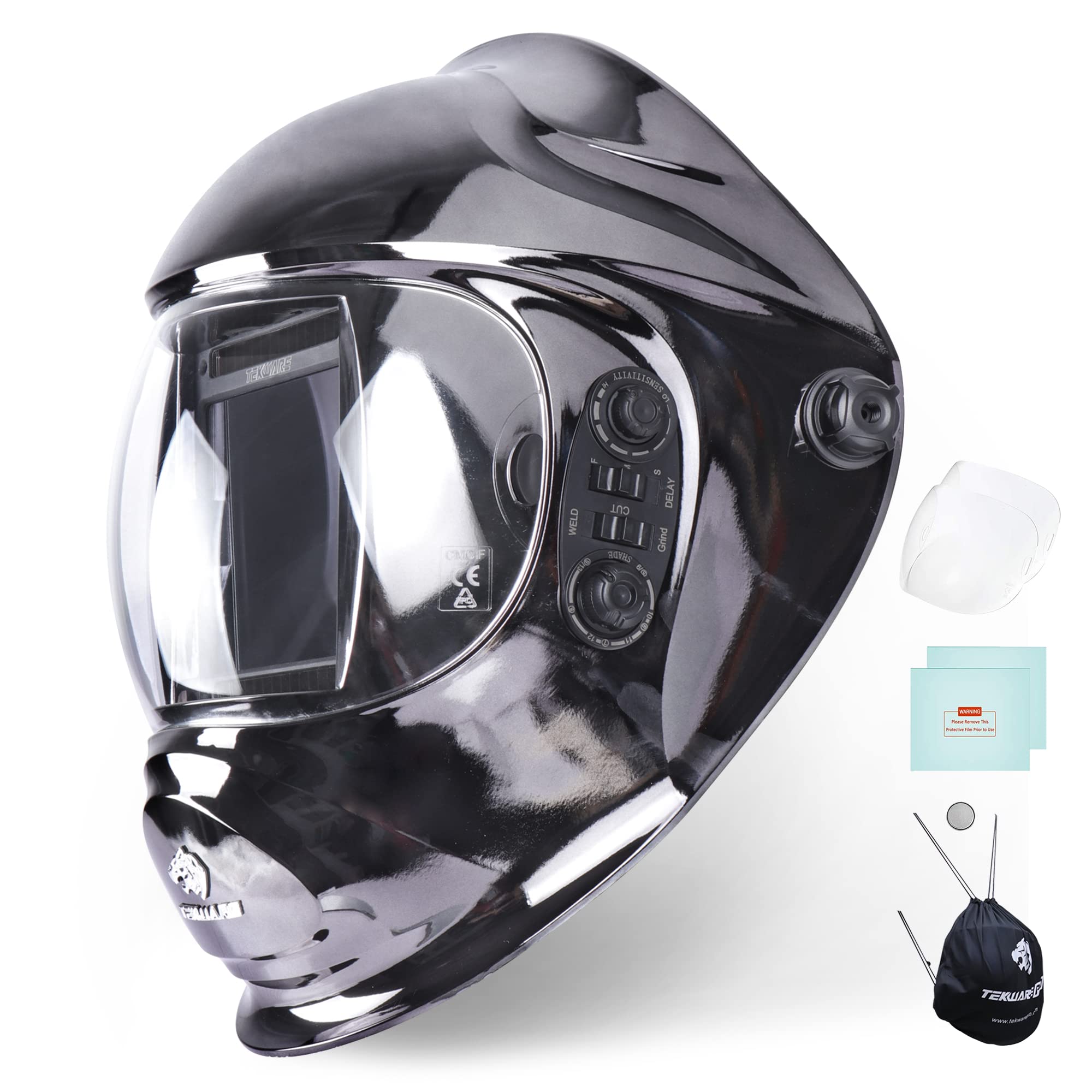 Tekware Welding Helmet True Color Solar Powered Auto Darkening Welders
