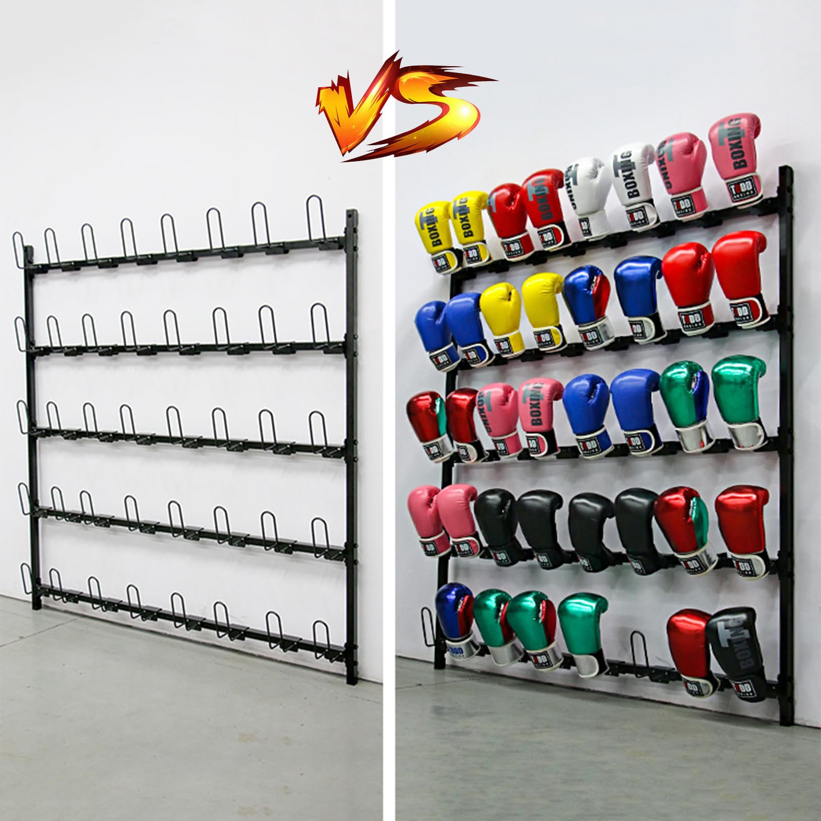 HMWOKPOT Handschuh-Aufbewahrungsregal Boxhandschuhständer Für Das Fitnessstudio Professioneller Handschuhständer Zum Aufhängen Für 