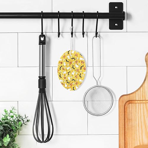 Vista 14 de Esponjas de cocina para lavar platos, esponjas de cocina para el hogar, esponja absorbente reutilizable abstracta cepillo trazo Trazo de pincel