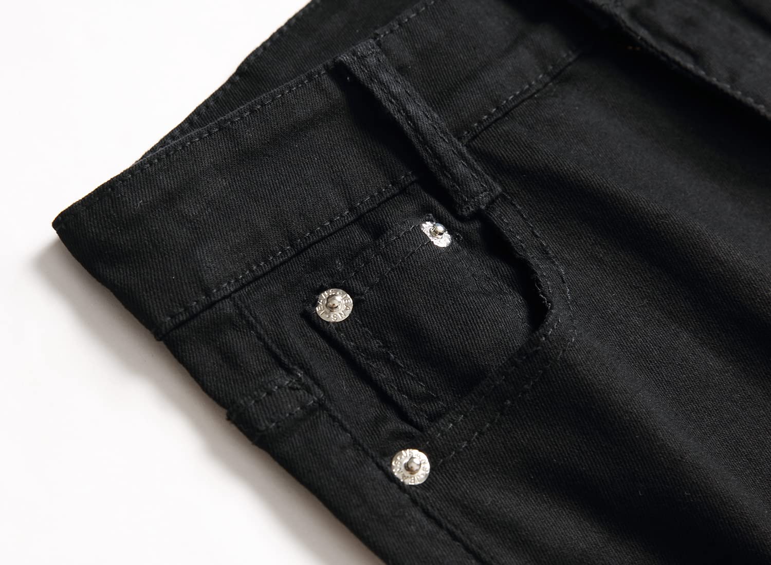Pantaloni jeans da ragazzo skinny fit strappati distrutto invecchiato elasticizzato elegante moda denim pantaloni