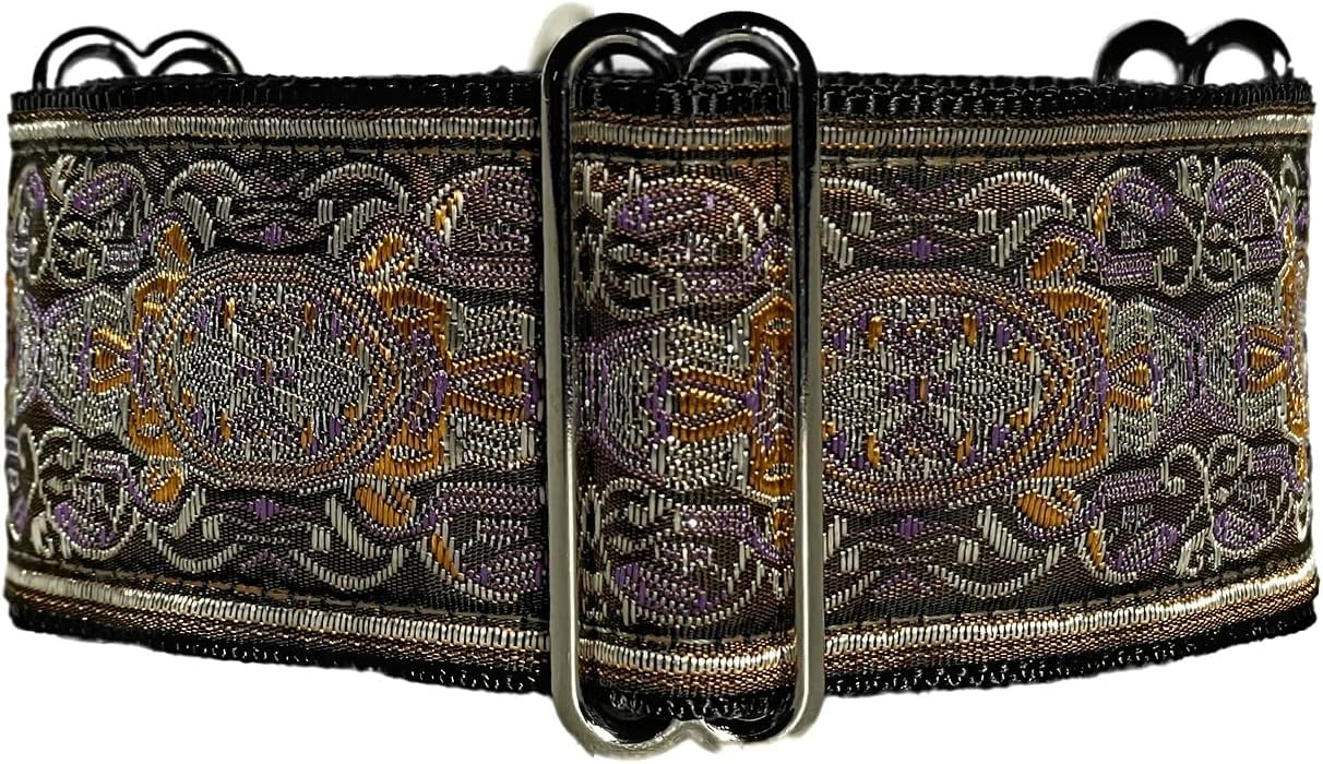 Martingale Dog Collar for Greyhound Saluki Whippet and Other Breeds with Similar Neck 2" Wide (11"-14")