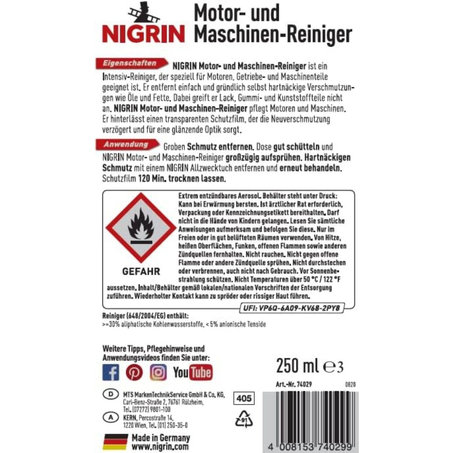 6x Motor- und Maschinen-Reiniger je 250ml