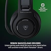 Vista 2 de Turtle Beach Atlas 200 Wired Multiplatform Gaming Headset for Xbox, PlayStation, PC w/ 3.5mm Wired Connection - 50mm Nanoclear Drivers, Flip-to-Mute