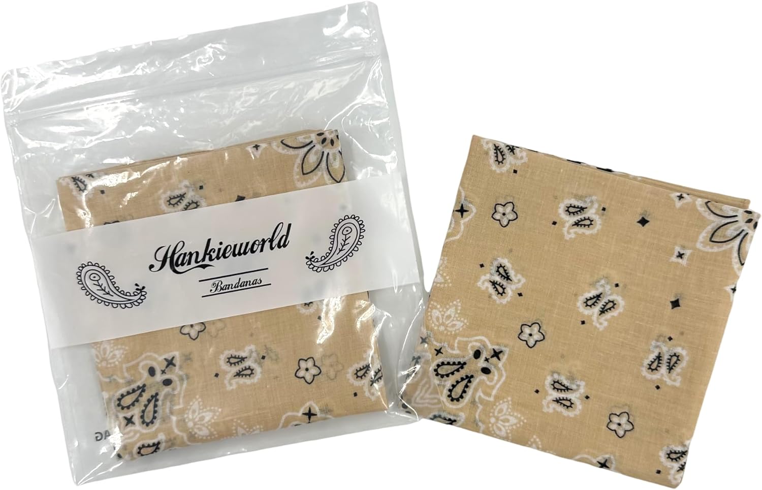 Single Pack Bandanas 60s Premium Cotton Soft Thin Handfeel Large Handkerchief for Men and Women - Image 5