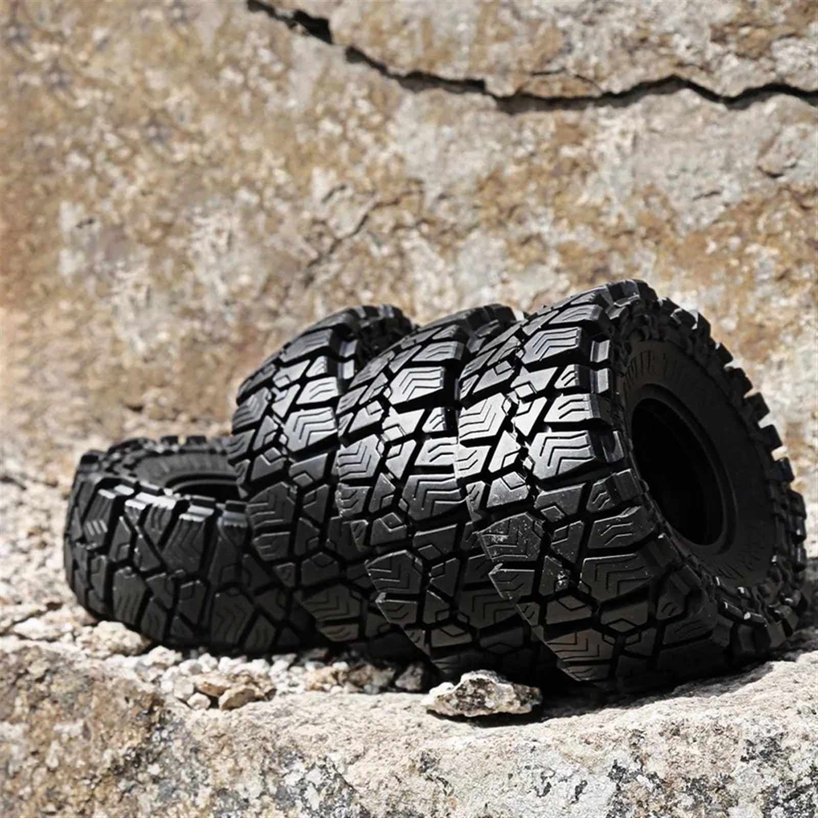 RC Pneumatici Ruote Compatibile Con SCX10 TRX4 Per RGT 4 Pezzi 1.9 Pollici RC Pneumatici Ruote 1/10 Modello Auto Crawler Retrofit Di Ricambio Accessori