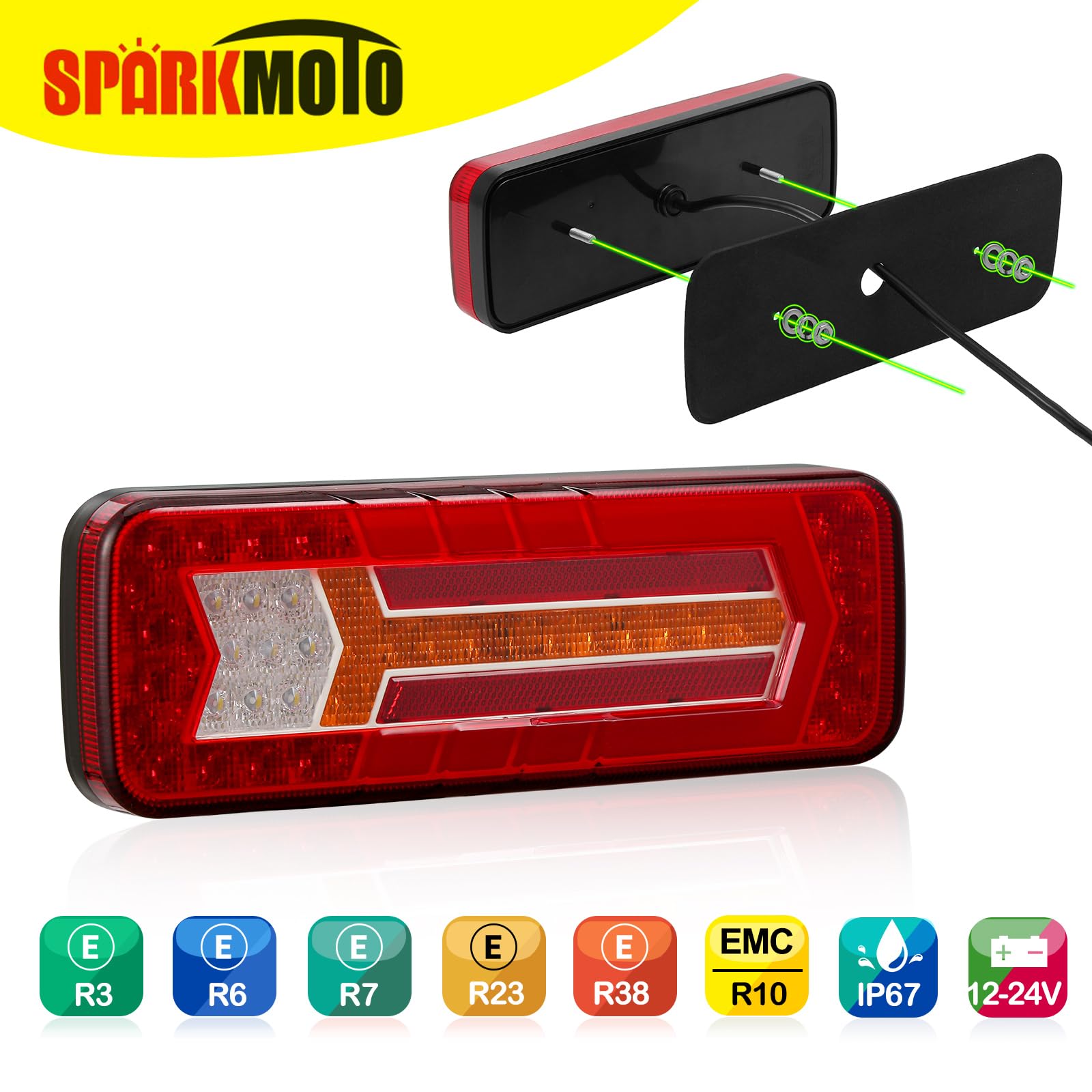 LED Posteriore Luci Progressiva Indicatore Camion Rimorchio 7 - Foto 8