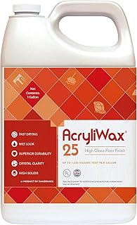 Acryliwax 25 High Gloss Commercial Floor Wax & Floor Finish 1 Gallon…
