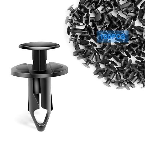 Miniatura 1 de Yesker Clips para parachoques de automóvil, clips de remache de sujeción de parachoques de empuje, retenedores de plástico de nailon de 0.315 in