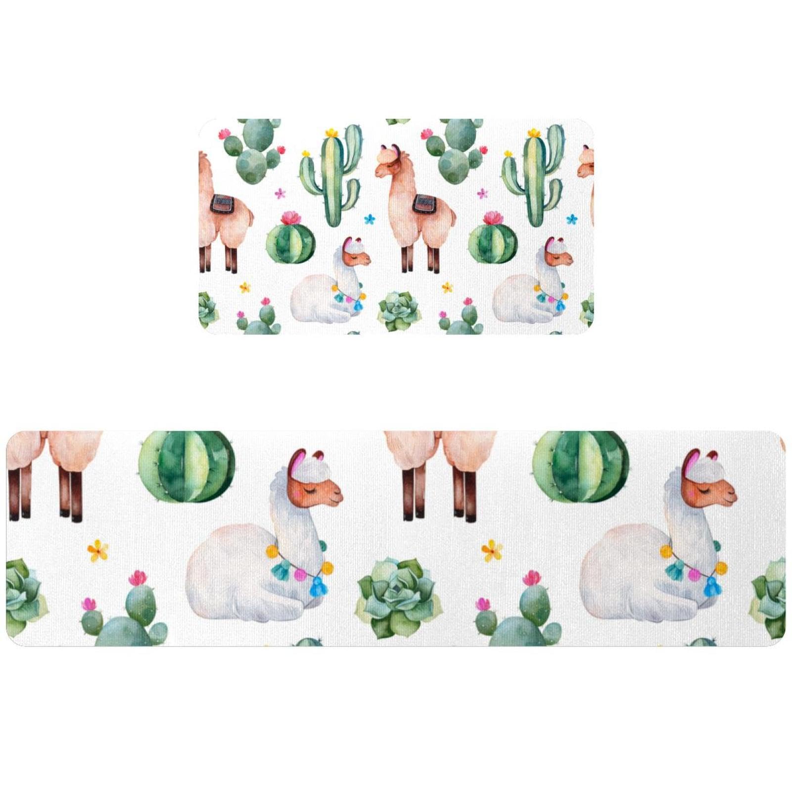 Alfombrillas de cocina antideslizantes y lavables, juego de 2 tapetes absorbentes