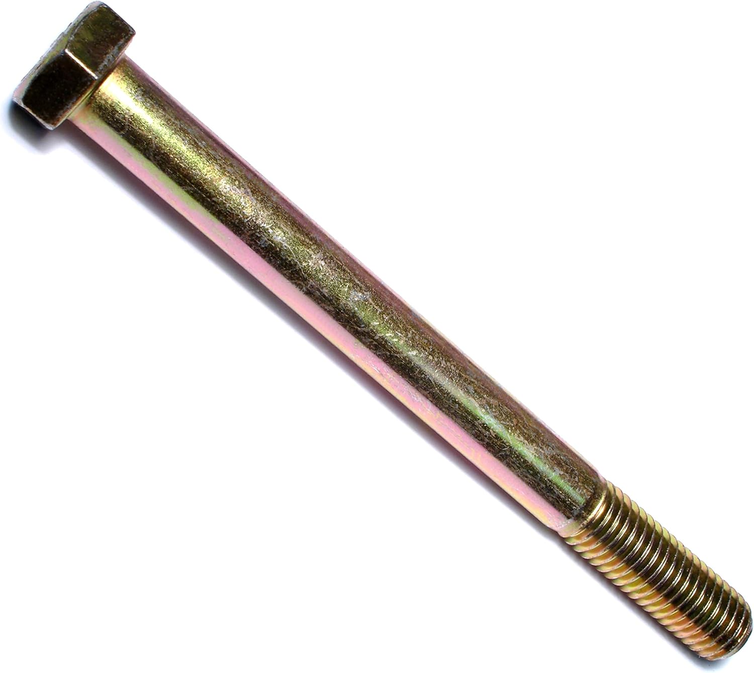 014973254704 Grade 8 Coarse Hex Cap Screws, 5/8-11 x 5-1/2, Piece-10, Yellow