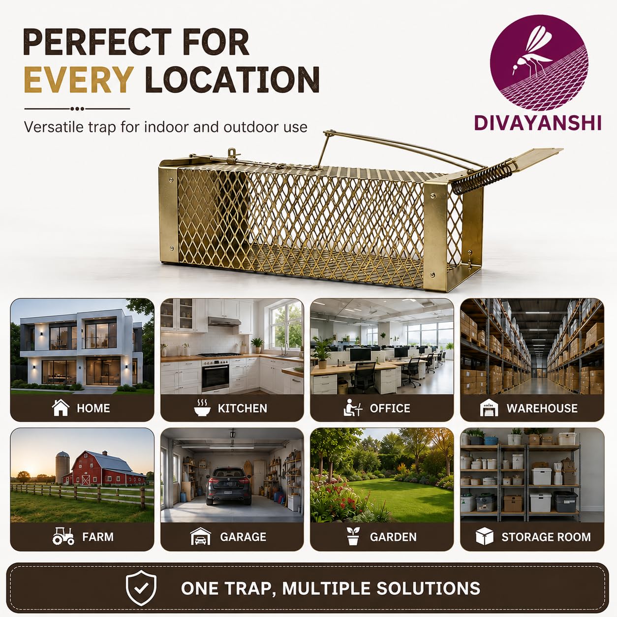 Divayanshi Rat Trap - Humane Rodent Catcher -5