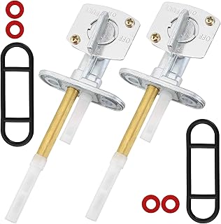 Pack-of-2 Fuel Gas Tank Petcock Valve Switch Compatible with Suzuki LT80 Quadsport 80 Quadrunner 160 Ozark 250 King Quad 300 LTZ250 LTZ400 LTF250 LTF250F LT160 E LTF160 LTF300 F LTF4WDX Quad