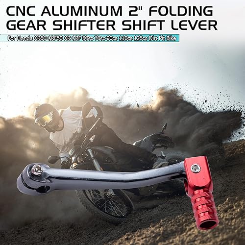 Miniatura 5 de CNC - Palanca de cambio de marchas plegable, de 2 pulgadas, de aluminio, para Honda XR50 CRF50 XR CRF 50cc 70cc 90cc 110cc 125cc Dirt Pit Bike