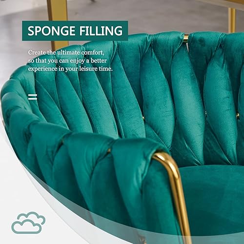 Miniatura 7 de Juego de 2 sillas de comedor de terciopelo Tsuysi, silla de comedor moderna con patas de metal dorado, sillas de comedor tapizadas para comedor,