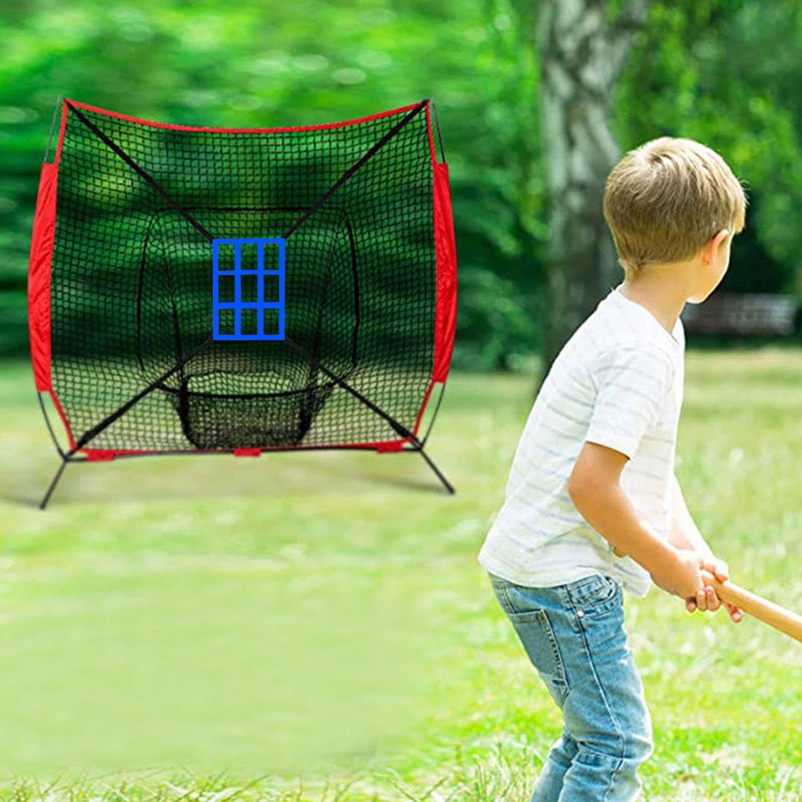 Cible de Zone de Frappe de Baseball Réglable pour Pratique, Filet d'Entraînement de Précision Lancer et Frapper