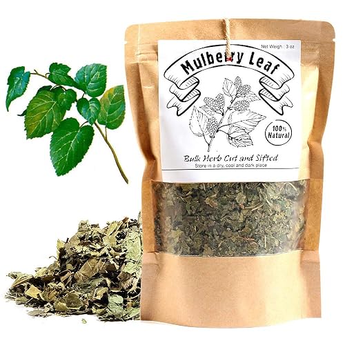 EidolonGreen Hierba medicinal de China Hojas sueltas de morera (hoja de moraSangyeFolium Mori) Hojas sueltas secas 3 oz (88 g)