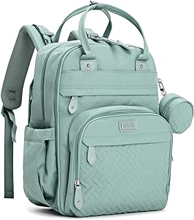 BabbleRoo Baby Changing Bag Backpack, Nappy Changing Back Pack Diaper Bags with Changing Mat & Pacifier Holder for Mom & Dad